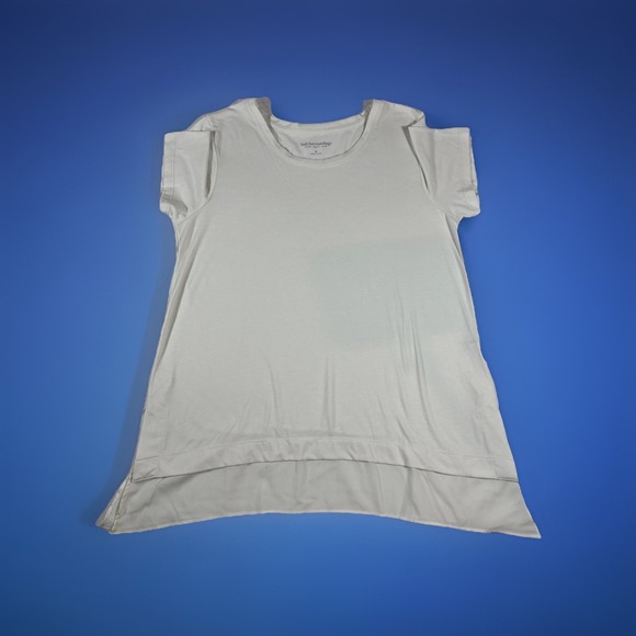 Soft Surroundings Tops - SOFT SURROUNDINGS WOMAN M ivory stretch short sleeve SOFT KNIT TEE Willa